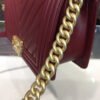 Chanel Boy Handbag Gold Toned Hardware Burgundy For Women, Women&rsquo;s Bags, Shoulder And Crossbody Bags 9.8in/25cm A67086
