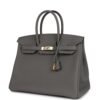 4256B742-FF8F-C4E2-3C9A-6D0B35882F71.jpg Birkin 25 Handbag Grey Togo with Gold Hardware