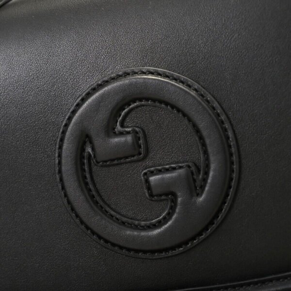 Gucci Blondie Leather Top Handle Black 27x17cm