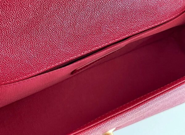 Chanel Medium Boy Handbag Red For Women 9.8in/25cm A67086
