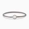 Petite Chatelaine Bracelet Sterling Silver with Pearl, 3mm - 17cm