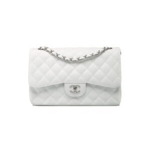43985C33-13A9-321D-5EBC-F4B1B12BCF6C.jpg CHANEL Classic Flap Handbag SILVER METAL