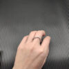 Cable Collectibles&reg; Heart Stack Ring Sterling Silver with Pav&eacute; Diamonds - 6