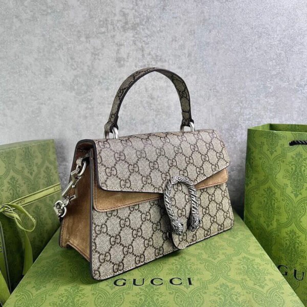 Gucci Dionysus Canvas Top Handle Bag 24x16cm