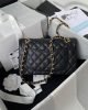 Chanel Small Classic Handbag Grained Calfskin & Gold-Tone Metal