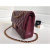 Chanel 1112 Burgundy Medium Size 2.55 Lambskin Leather Flap Bag