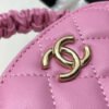 Chanel Vanity Case Shiny Gold Pink Bag For Women 9.5cm/3.7in