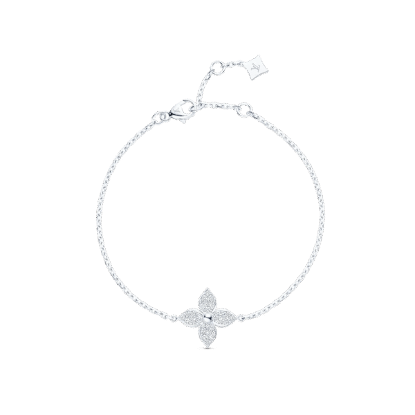 Star Blossom Bracelet, White Gold, Diamonds