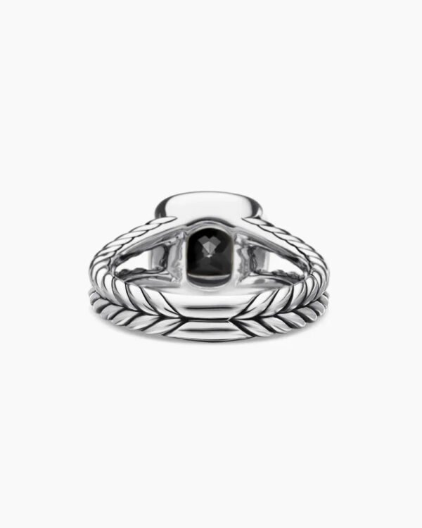 Petite Albion&reg; Ring Sterling Silver with Black Onyx and Diamonds - 6