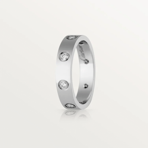 LOVE WEDDING BAND, 8 DIAMONDS