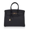 Limited Edition Birkin 30 Bag Plomb (Off Black) Togo Leather with Gold Hardware