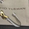 47312D22-0F04-529C-6317-40283C5D5304.jpg X Classic Cable Station Bracelet Sterling Silver with 18K Yellow Gold, 4mm