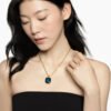 Marbella Pendant 18K Yellow Gold with Hampton Blue Topaz, 22mm