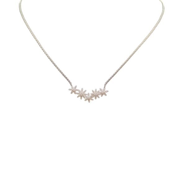 47A214F1-A8AC-A6F6-E1D5-9435DFABF241.jpg Starburst Cluster Station Necklace Sterling Silver with Diamonds