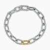 DY Madison&reg; Chain Bracelet Sterling Silver with 18K Yellow Gold