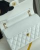 Chanel Classic Flap Handbag Gold Metal