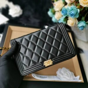 Chanel Lambskin Leboy W-Chain Bag 80287