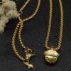 4A5B31C9-C2B3-AC2F-2B8D-0B9FA9B9641D.jpg David Yurman Acorn Pendant Necklace 18k Gold Diamond