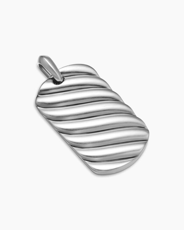 4AE97331-D82D-DB51-5321-684BB38BADA4.jpg Sculpted Cable Tag Sterling Silver, 42mm