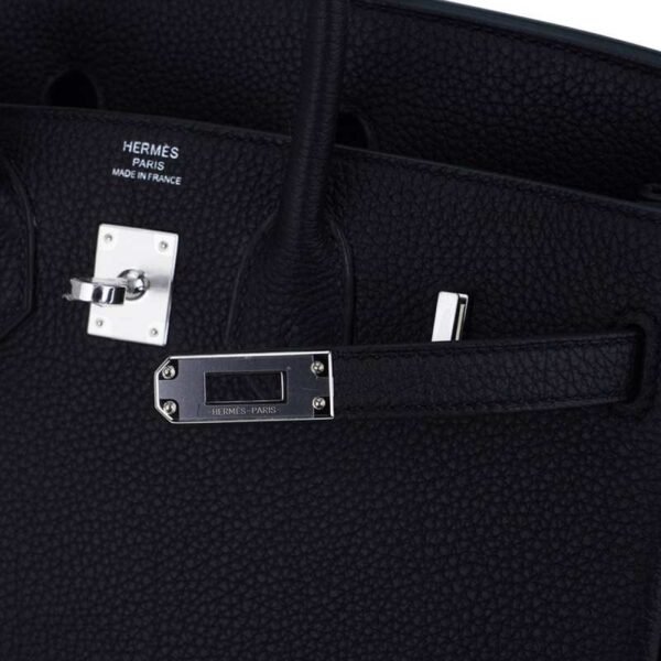 4B85051E-8480-9343-55E6-B9F6FED1F636.jpg Birkin 25 Bag Black Togo Leather with Palladium Hardware