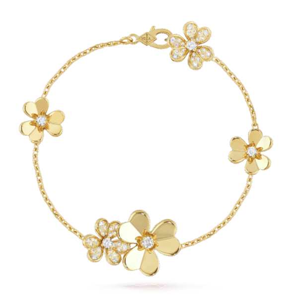 Frivole bracelet, 5 flowers