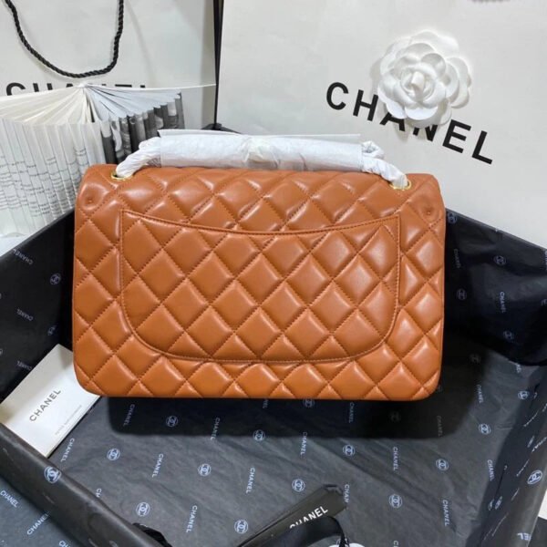 Chanel Large Classic Handbag Gold Hardware Brown For Women, Women&rsquo;s Handbags, Shoulder Bags 11.8in/30cm