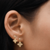 Idylle Blossom Ear Stud, Pink Gold And Diamond - Per Unit