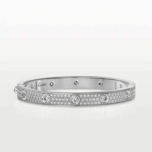 LOVE BRACELET, DIAMOND-PAVED