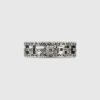 SILVER RING WITH SQUARE G