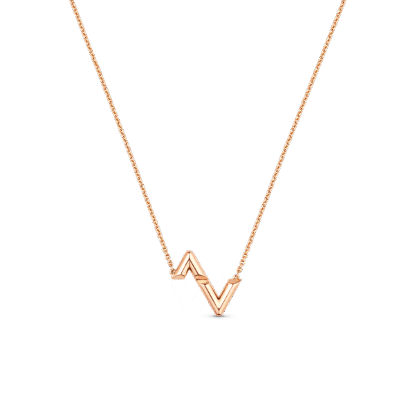 Volt Upside Down Pendant, Pink Gold
