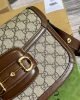 Gucci Horsebit 1955 Canvas Small Shoulder Bag