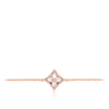 Color Blossom star bracelet, pink gold and white mother-of-pearl