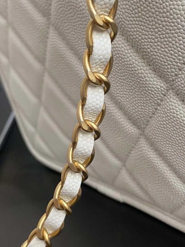 Chanel Small Flap Bag With Top Handle White For Women, Women&rsquo;s Bags 8.1in/20.5cm