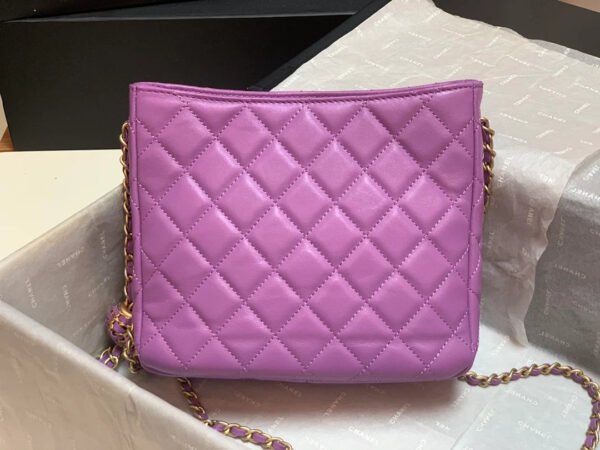 Chanel Hobo Handbag Purple Bag For Women 16cm/6in