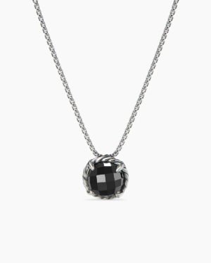 521318E4-1189-4BF2-0EA1-B872284AF296.jpg Petite Chatelaine® Necklace Sterling Silver with Black Onyx, 10mm