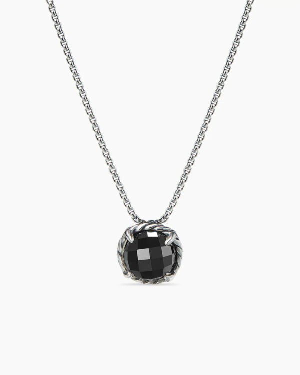 521318E4-1189-4BF2-0EA1-B872284AF296.jpg Petite Chatelaine® Necklace Sterling Silver with Black Onyx, 10mm
