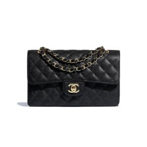 Chanel Small Class-Double Flap Bag A01113 Caviar Calfskin