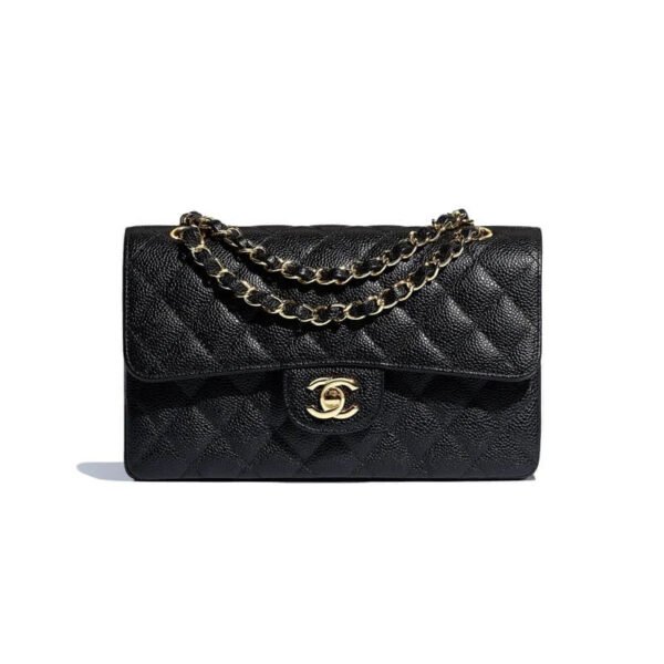 Chanel Small Class-Double Flap Bag A01113 Caviar Calfskin