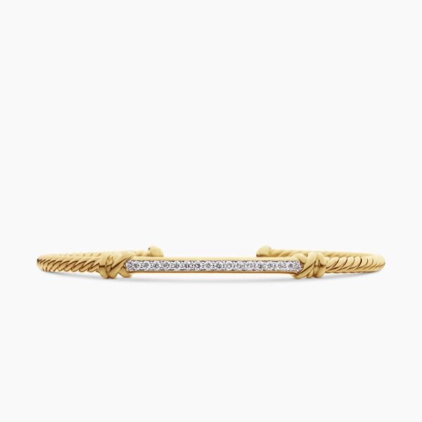 527B1786-3C3B-2443-DE2E-9F7EA6ED4ABF.jpg Petite Helena Cablespira® Station Bracelet 18K Yellow Gold with Diamonds, 3mm