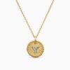 52EB7652-910F-280B-A796-C80D723048CB.jpg Initial Charm Necklace 18K Yellow Gold with Diamond Y