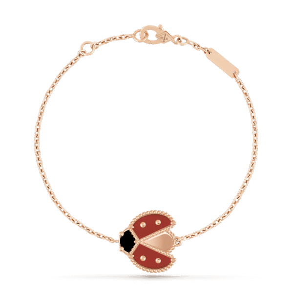 Lucky Spring bracelet, open wings ladybug