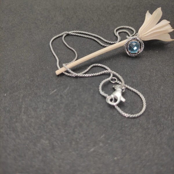541535DF-35C6-E85D-F23C-A5FD9DDEEB7E.jpg Petite Chatelaine® Necklace Sterling Silver with Blue Topaz, 10mm