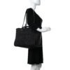 5475FABC-27CA-F92F-8DA7-4142B2216C0C.jpg Mixed Fibers Calfskin Striped Medium Deauville Tote Black