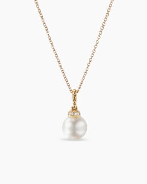 54BC55FE-671F-B079-C3BC-14F29C8AAB1B.jpg Solari Pendant Necklace 18K Yellow Gold with Pearl and Diamonds, 8mm