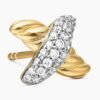 54C8EBC1-308C-4546-6711-8F918AB9ABB7.jpg Petite X Stud Earrings 18K Yellow Gold with Diamonds, 8.4mm
