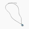 54F35D67-A171-C345-60B2-A85F1AC455E1.jpg Petite Albion Pendant Necklace Sterling Silver with Blue Topaz and Diamonds, 7mm