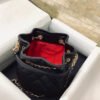 Chanel Classic Bucket Bag Gold Toned Hardware Black For Women 7.8in/20cm