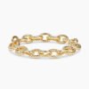 Oval Link Chain Bracelet 18K Yellow Gold, 12mm - 19cm