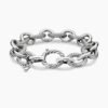 Oval Link Chain Bracelet Sterling Silver - 19CM