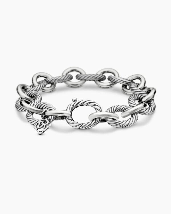 Oval Link Chain Bracelet Sterling Silver - 19CM